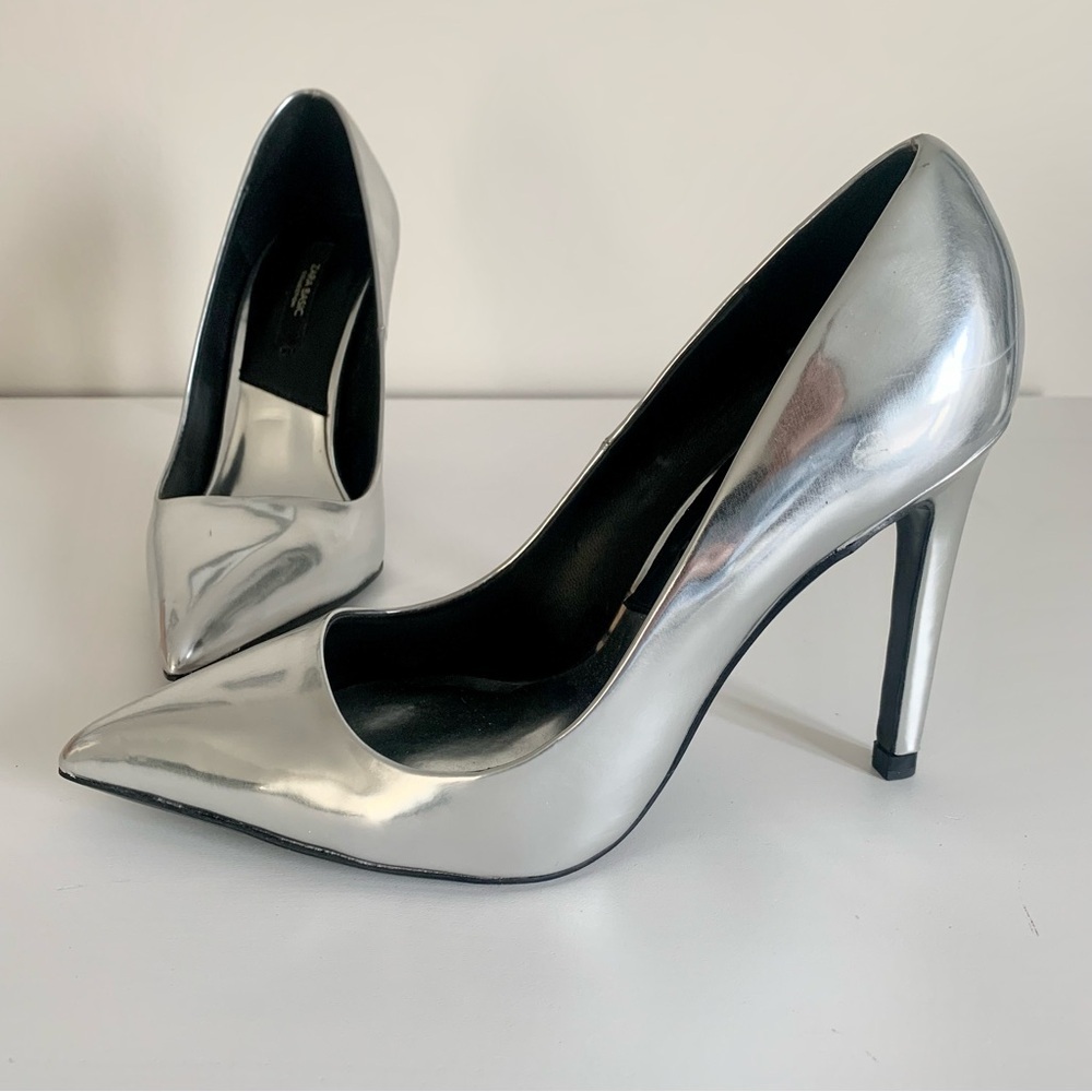 Zara Silver Heels